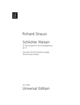 Schlichte Weisen, Op. 21 Vocal Solo & Collections sheet music cover
